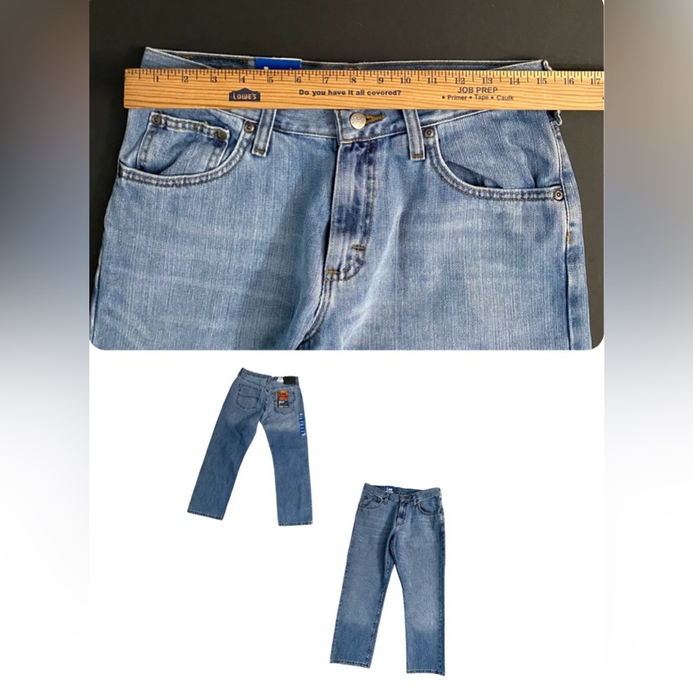 Lee Size 30W women’s jeans - relaxed fit straight adjustable waistband